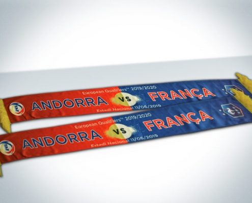 Bufandas FAF -Andorra vs Francia