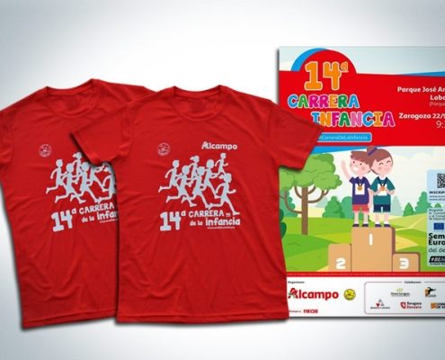 Camiseta 14 carrera de la infancia